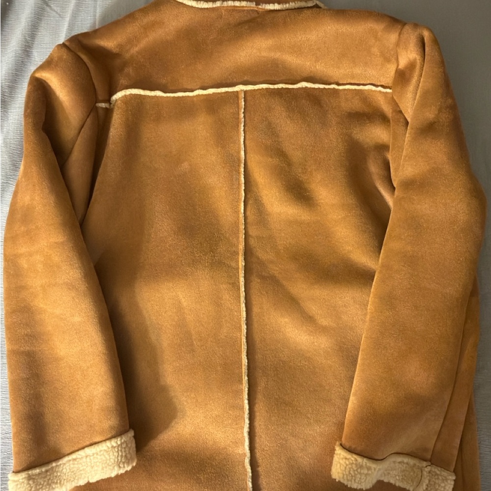 SHEIN Brown Shearling Jacket - Picture 2 of 5